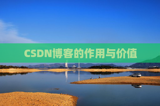 CSDN博客的作用与价值
